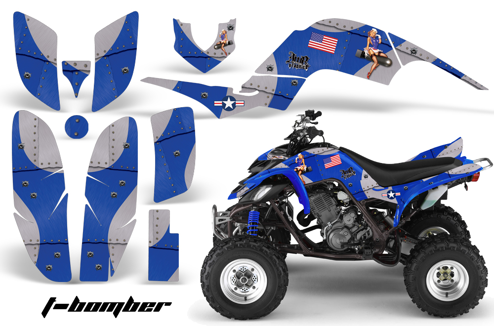 Yamaha Raptor 660 Graphics T-Bomber Blue